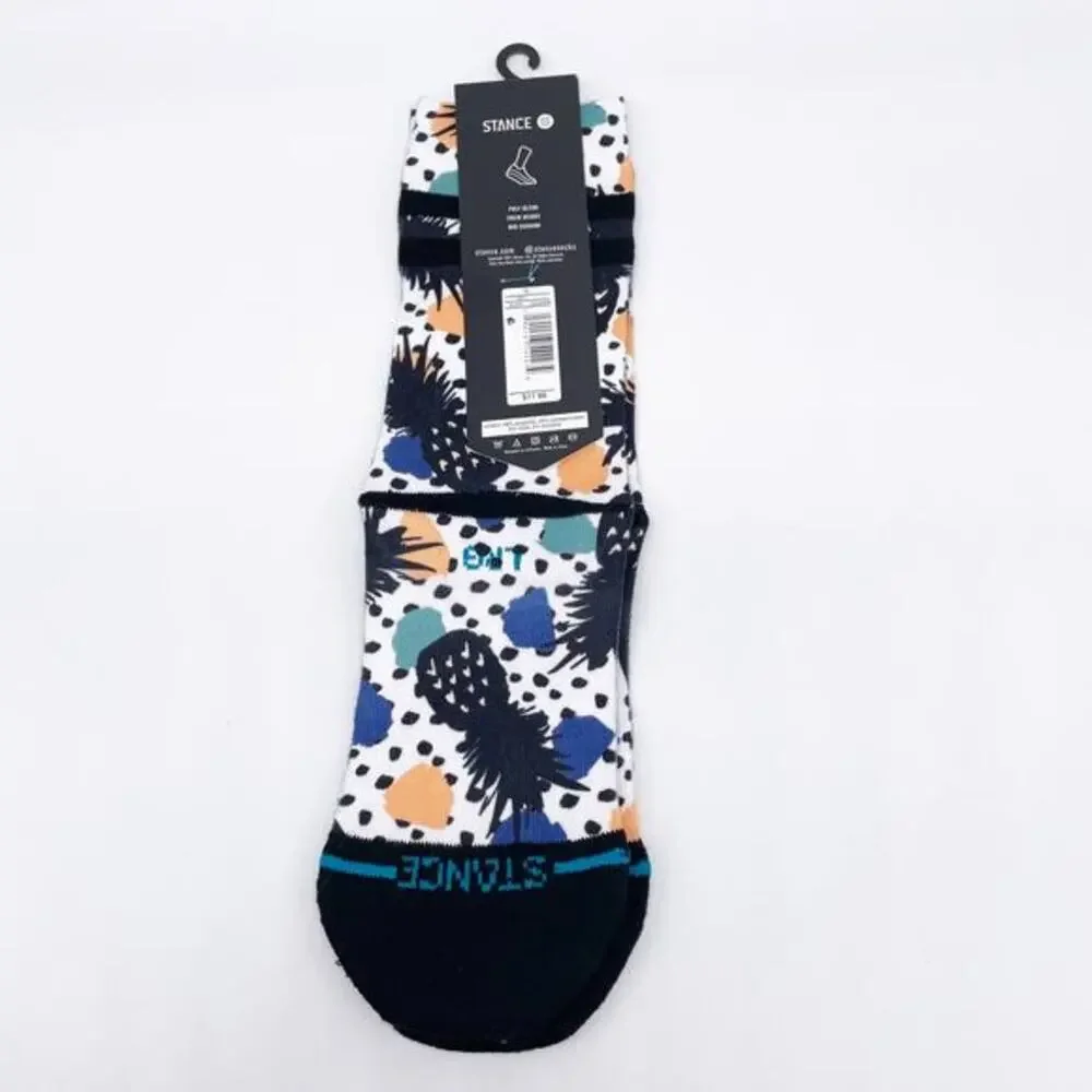 Stance Youth Kids Pineapple Polka Crew Socks Multicolor‎ Size L 3-5.5